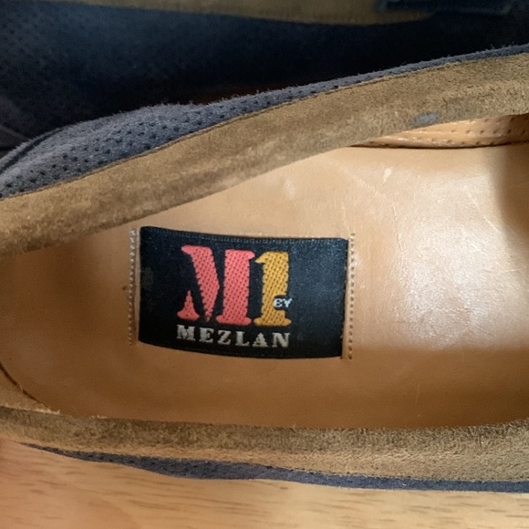 Men’s Mezlan Two-Tone Suede Penny Loafers - Picture 7 of 10